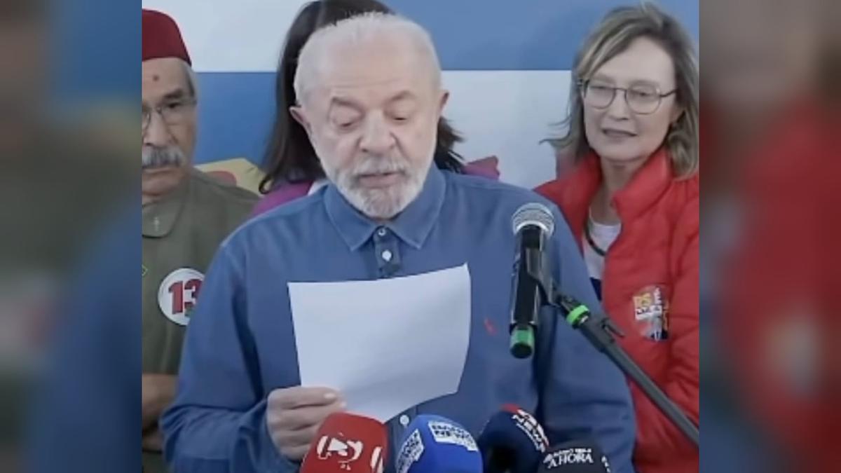 Presidente Luis Inácio Lula da Silva em anúncio