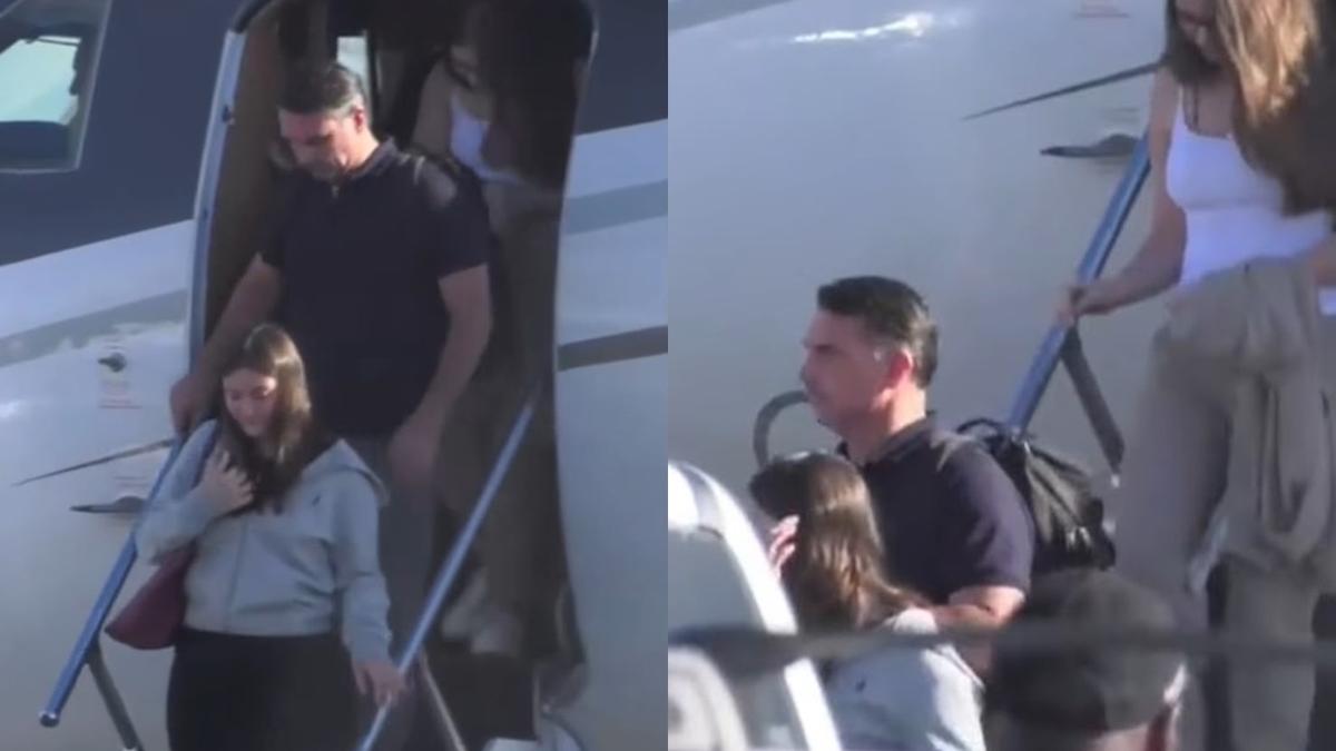 Flávio Bolsonaro e a família desembarcam nos EUA nesta quarta-feira (28).