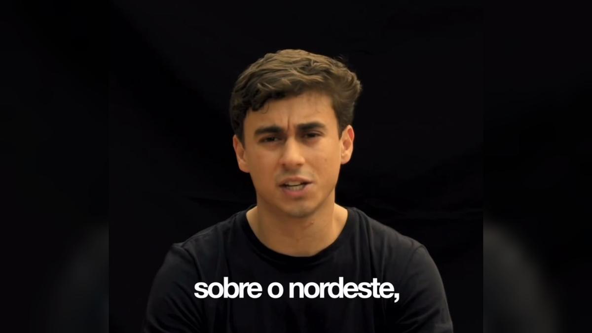 Nikolas Ferreira aparece em vídeo publicado no Instagram.