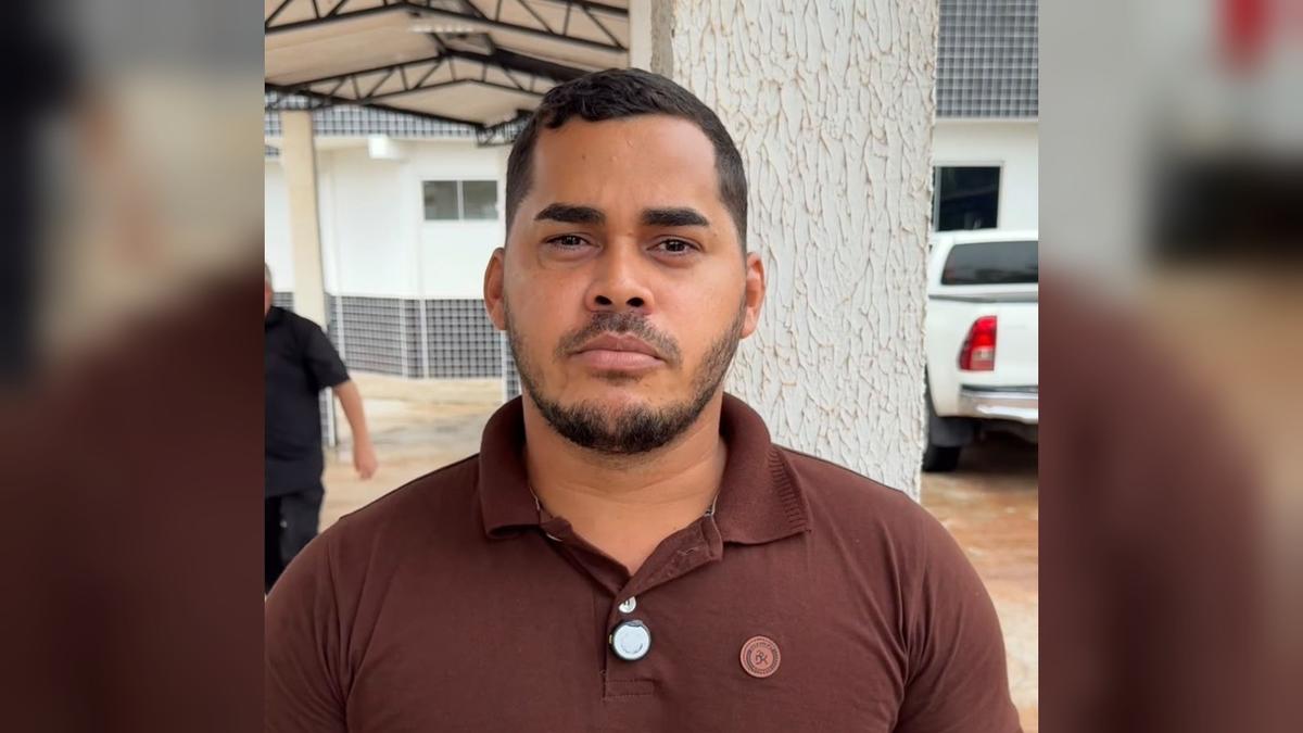 Alessandro Santos, presidente da comunidade Boa Vista Tapajós km28, após a reintegração de posse.