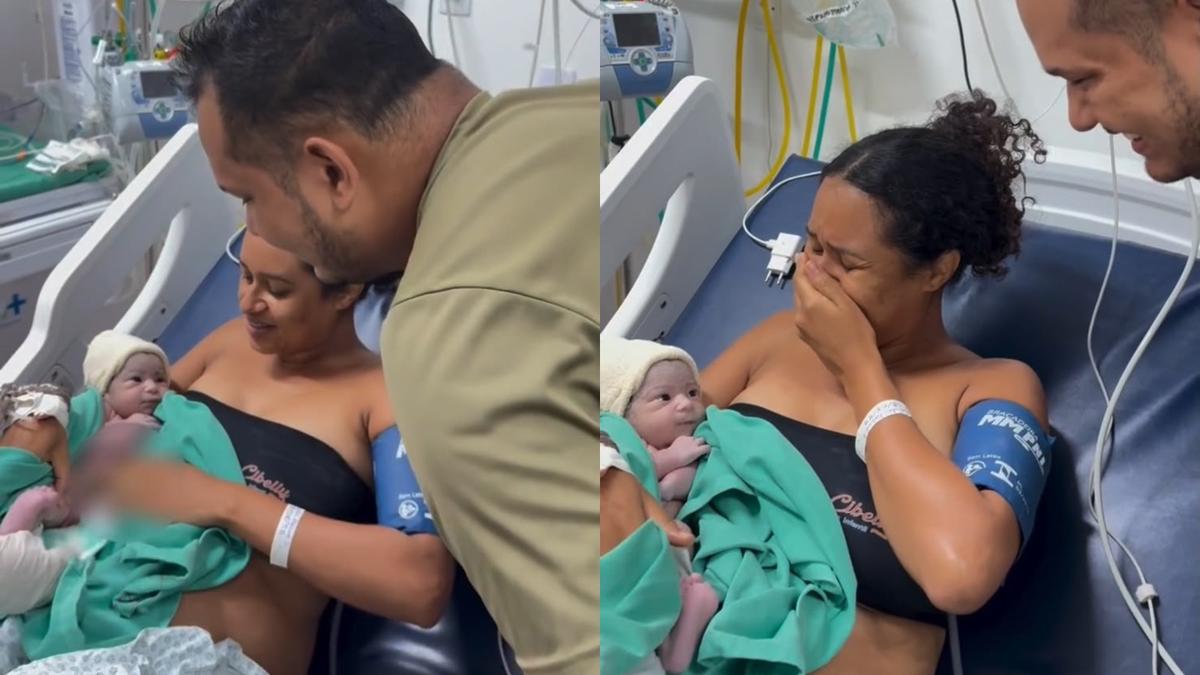 Casal descobre sexo do bebê somente após o nascimento.
