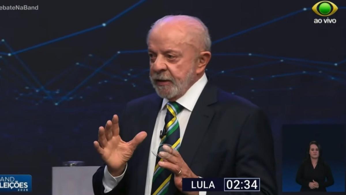 Lula durante debate na Band.